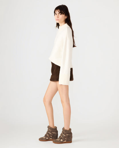AVIVA Dark Espresso Faux Fur Mini Women's Skirt Steve Madden DARK ESPRESSO