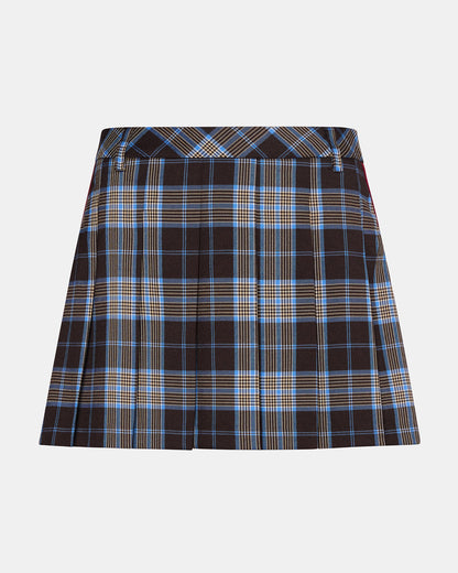 MARGO Brown Plaid Pleated Women's Mini Skirt Steve Madden BROWN PLAID