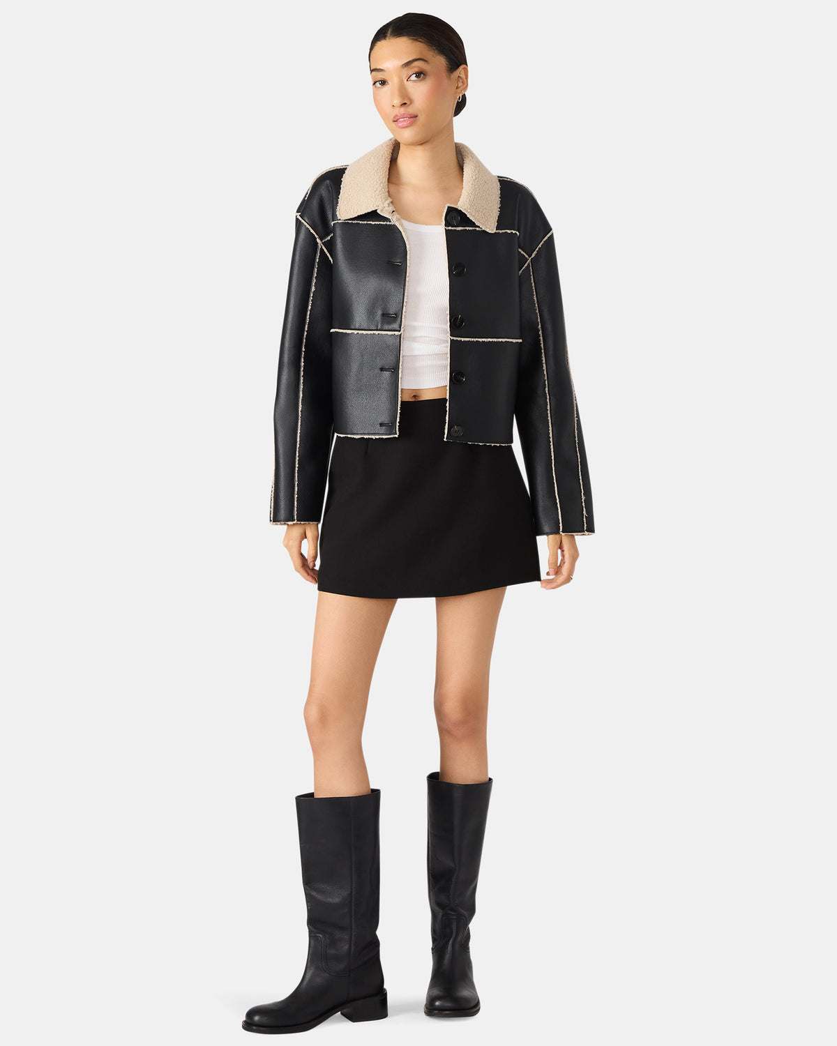 CINDI Black Women's Essential Mini Skort Steve Madden BLACK