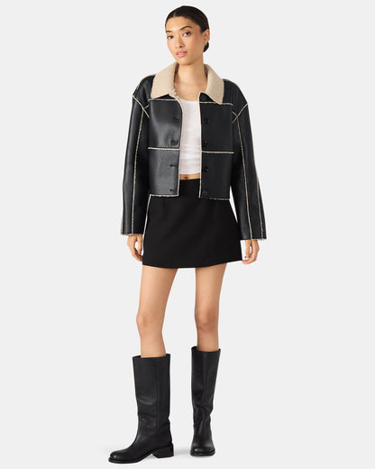 CINDI Black Women's Essential Mini Skort Steve Madden BLACK