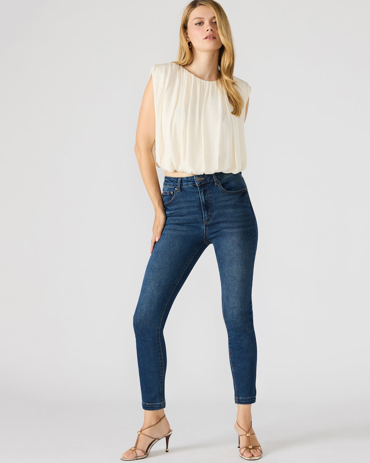 LONA Midnight Blue Denm Skinny Women's Jeans Steve Madden MIDNIGHT BLUE