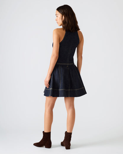 SLOAN Ink Denim Flowy Mini Women's Skirt Steve Madden INK