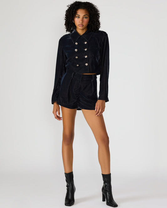 MINNETTA Indigo Haze Velvet Women's Shorts Steve Madden INDIGO HAZE
