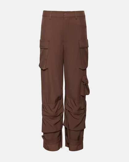 DUO Chocolate Women's Utility Cargo Pants Steve Madden CHOCOLATE