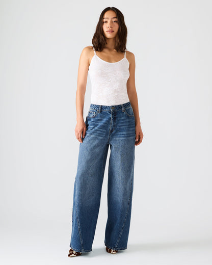 RORI Dark Navy Straight-Leg Denim Women's Bottoms Steve Madden DARK NAVY