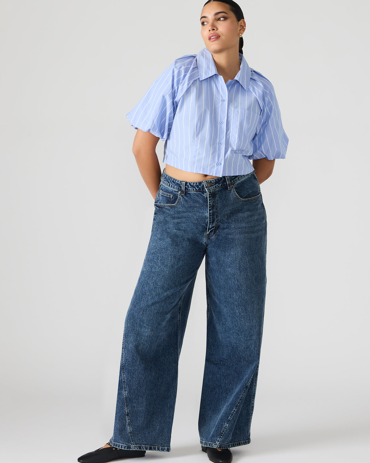RORI Dark Navy Straight-Leg Denim Women's Bottoms Steve Madden DARK NAVY