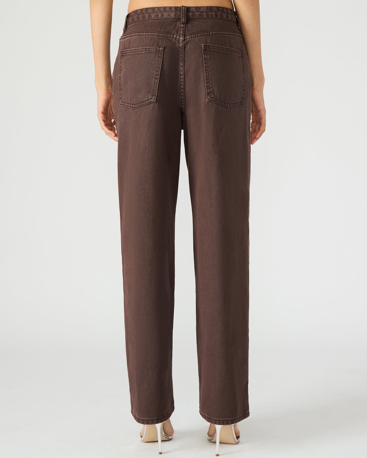 TAYLOR Jean Cocoa Brown Women's Cutout Jeans Steve Madden COCOA BROWN