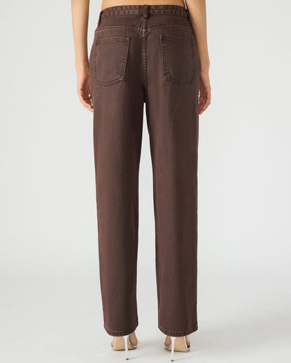 TAYLOR Jean Cocoa Brown Women's Cutout Jeans Steve Madden COCOA BROWN