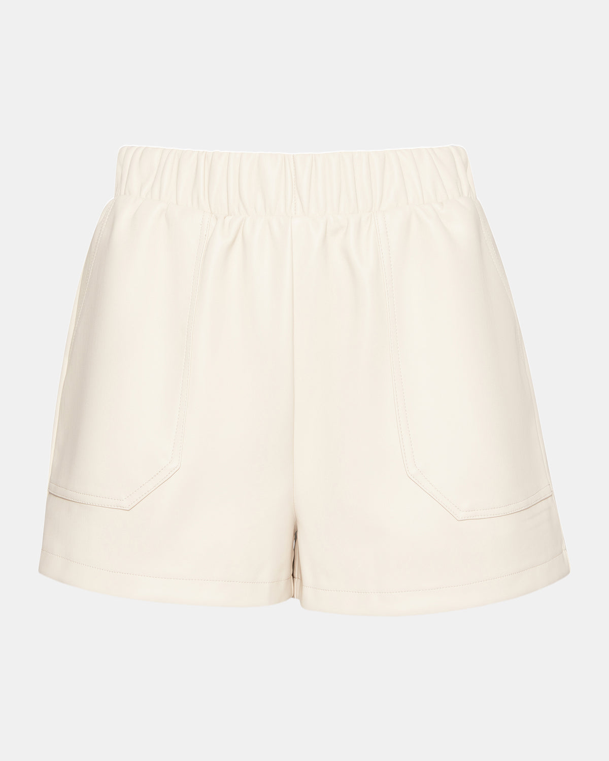 FAUX THE RECORD Short Bone | Women's Faux Leather Short Steve Madden BONE