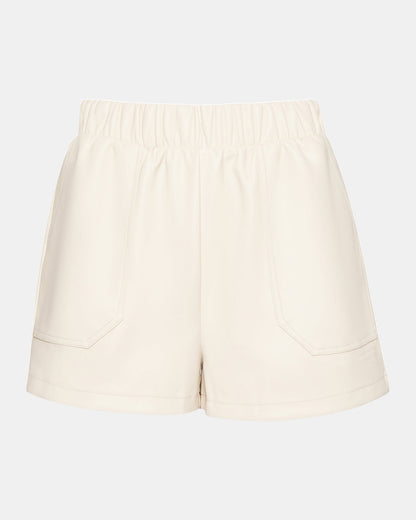 FAUX THE RECORD Short Bone | Women's Faux Leather Short Steve Madden BONE