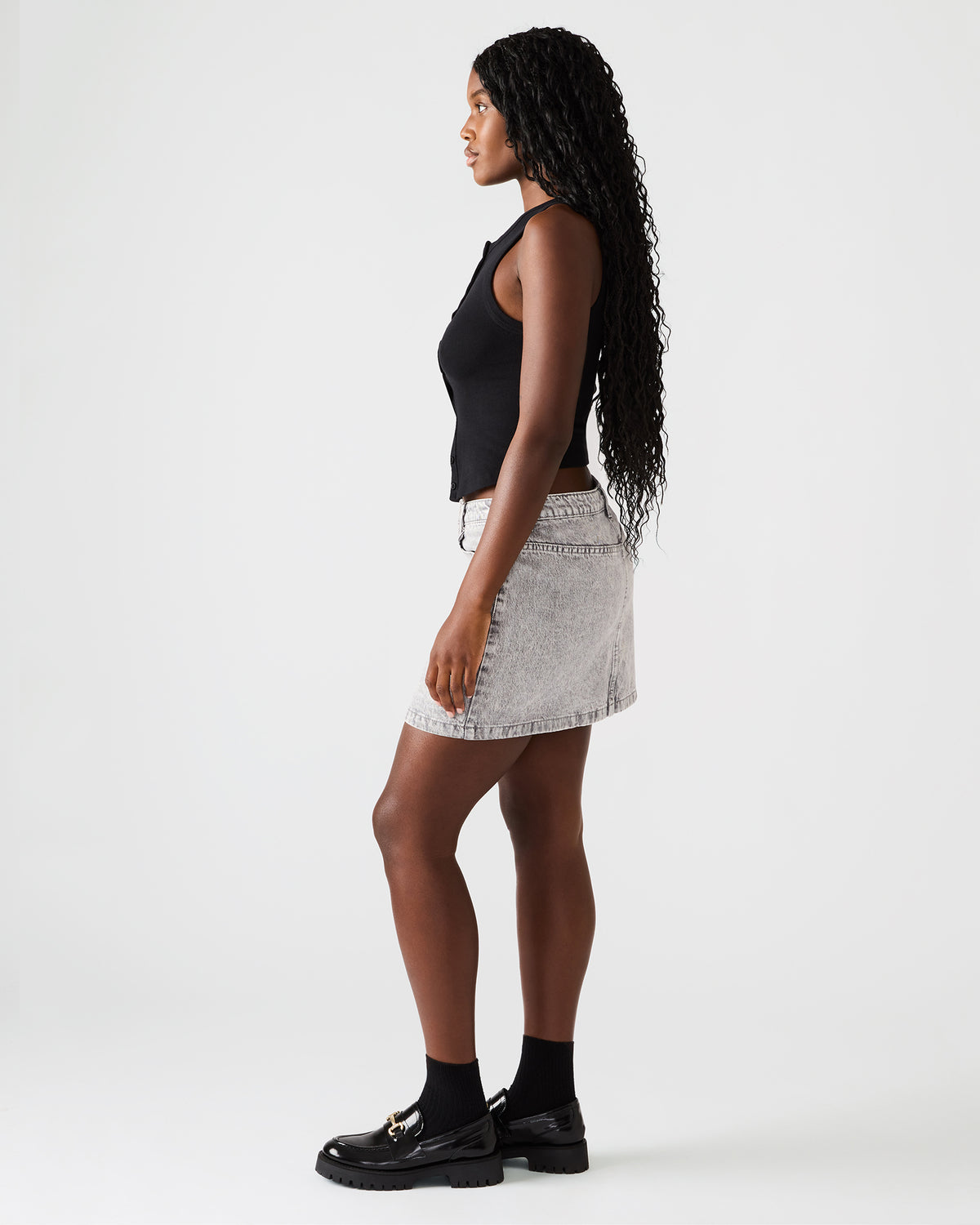 BECK Silver Women's Skirt Steve Madden SILVER