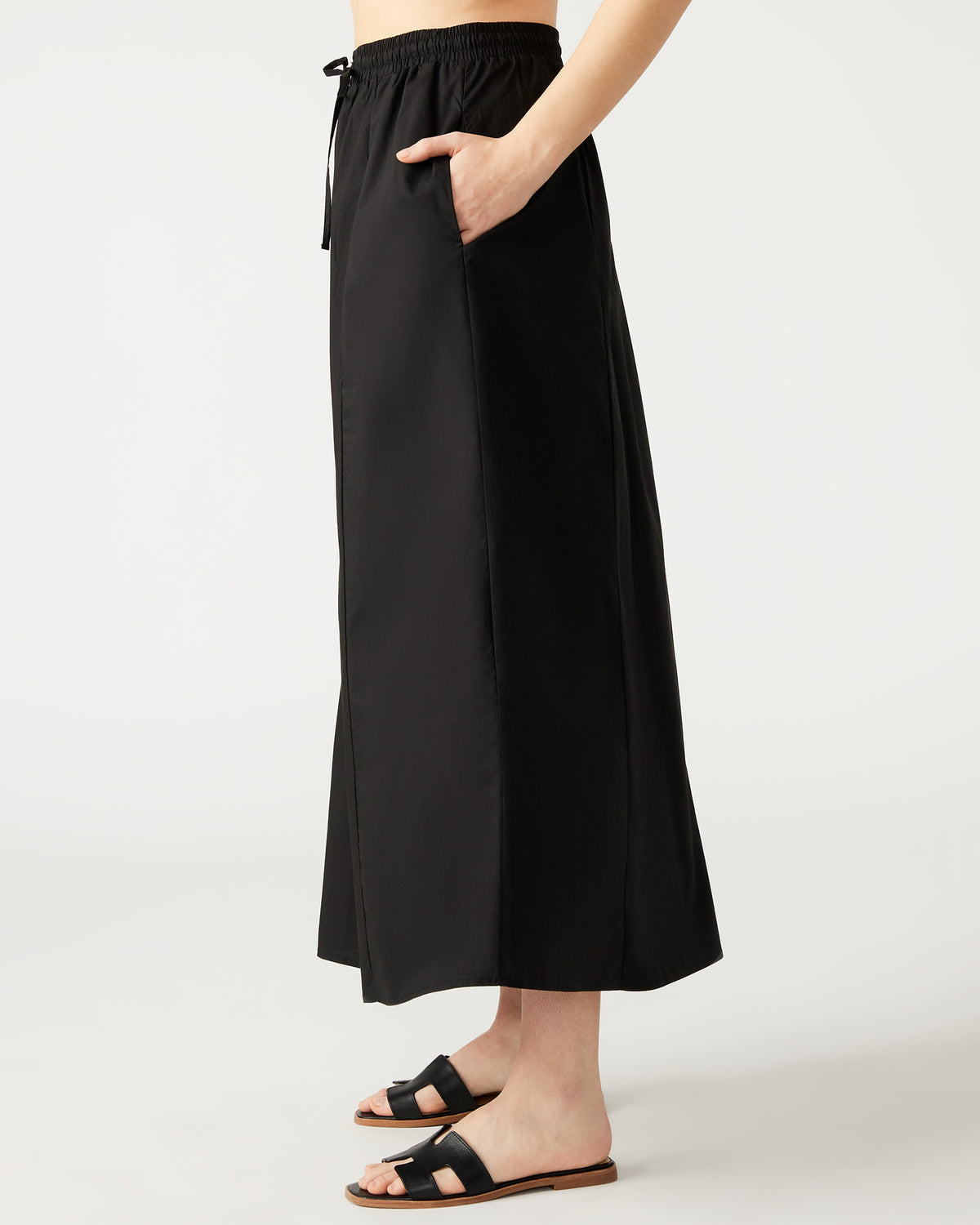SUNNY Skirt Black | Women's A-Line Maxi Skirt Steve Madden BLACK