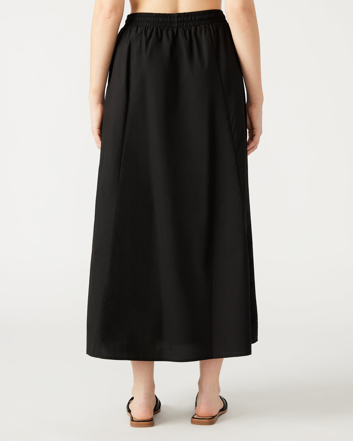 SUNNY Skirt Black | Women's A-Line Maxi Skirt Steve Madden BLACK