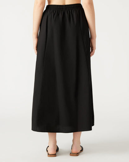 SUNNY Skirt Black | Women's A-Line Maxi Skirt Steve Madden BLACK