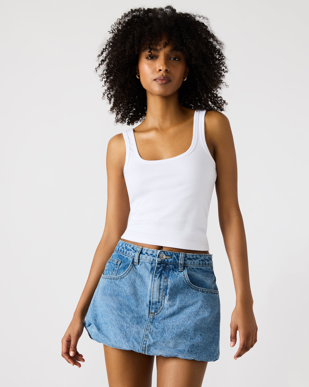 SIMONA Denim Women's Mini Skirt Steve Madden DENIM FABRIC