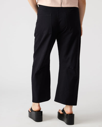 HANIEL Black Women's Barrel Leg Pant Steve Madden BLACK