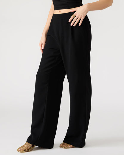 PAYTON Pant Black | Women's Wide Leg Trousers Steve Madden BLACK