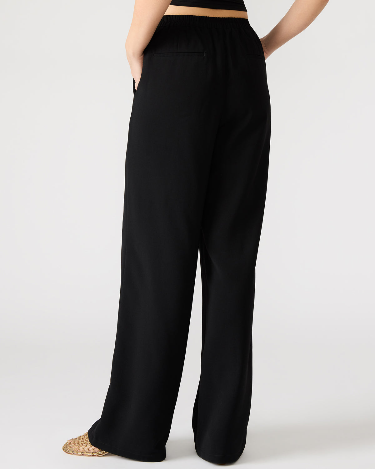 PAYTON Pant Black | Women's Wide Leg Trousers Steve Madden BLACK