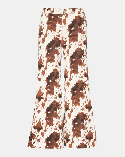 HARLI Brown Cow Print High-Rise Denim Women's Jean Steve Madden BROWN