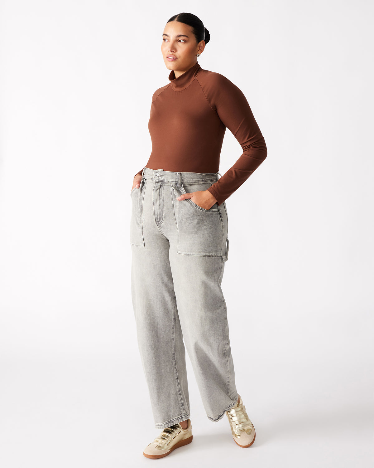 HANSEN Pant Light Grey | Women's Barrel Leg Pants Steve Madden LIGHT GREY