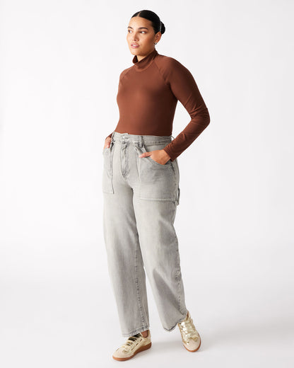 HANSEN Pant Light Grey | Women's Barrel Leg Pants Steve Madden LIGHT GREY