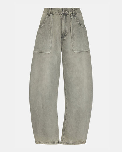 HANSEN Pant Light Grey | Women's Barrel Leg Pants Steve Madden LIGHT GREY
