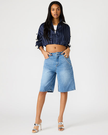 MAGDALEN Women's Denim Shorts Steve Madden DENIM FABRIC