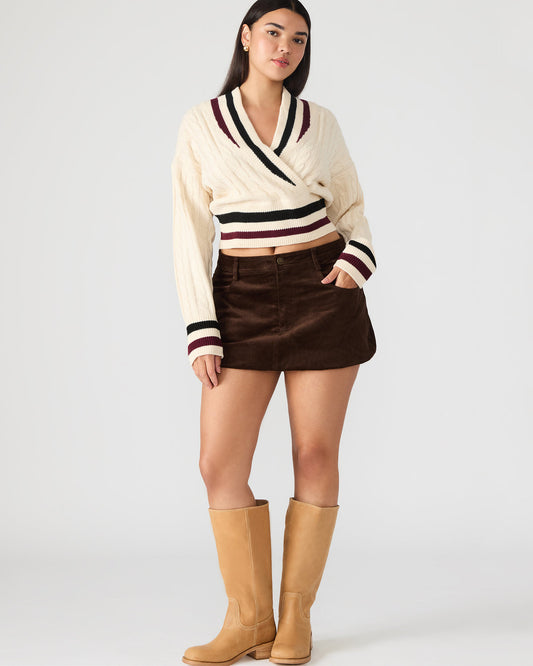 SIMONA Dark Espresso Women's Mini Skirt Steve Madden DARK ESPRESSO