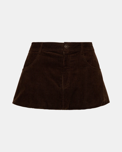 SIMONA Dark Espresso Women's Mini Skirt Steve Madden DARK ESPRESSO