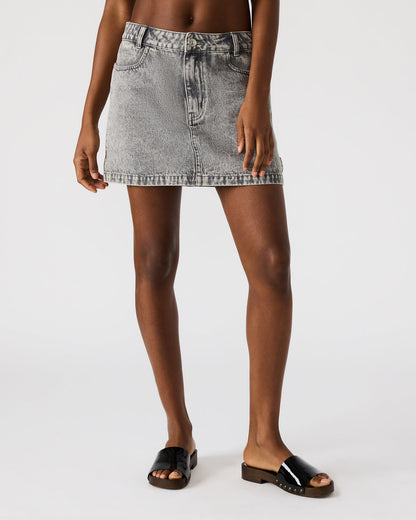 ABACO Light Grey Women's Denim Skirt Steve Madden LIGHT GREY
