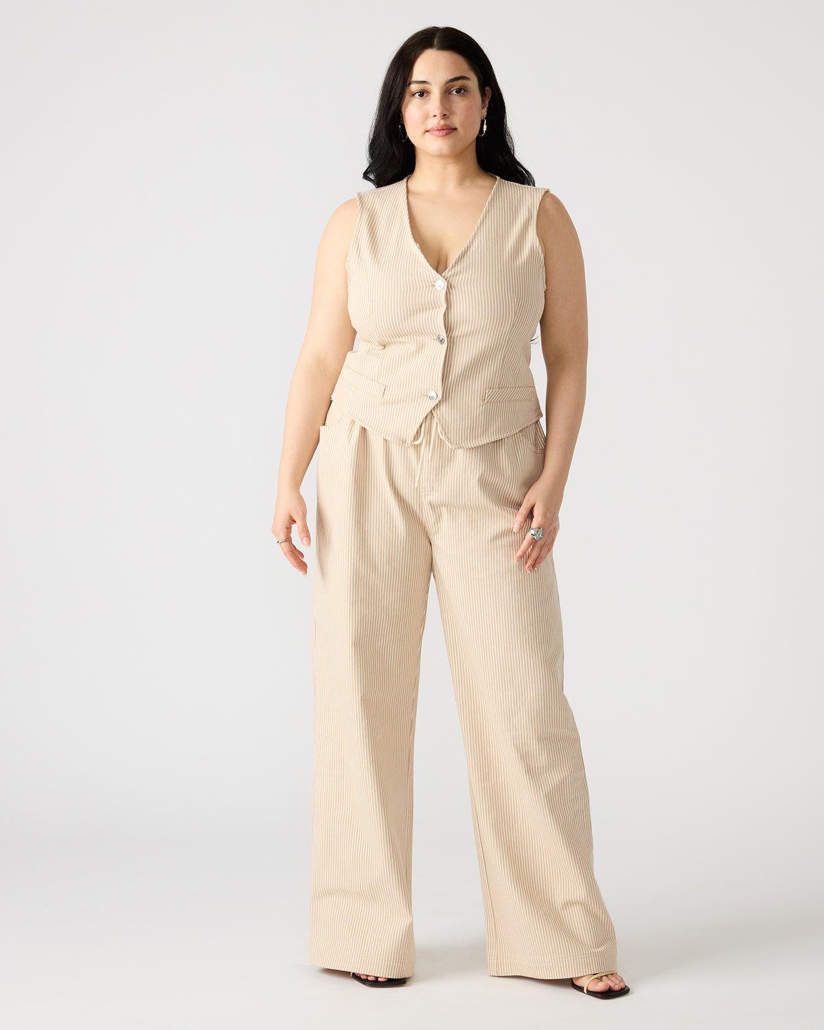 MINORCA Khaki Women's Wide-Leg Tie-Front Pant Steve Madden KHAKI FAB