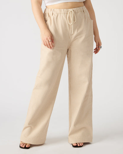 MINORCA Khaki Women's Wide-Leg Tie-Front Pant Steve Madden KHAKI FAB