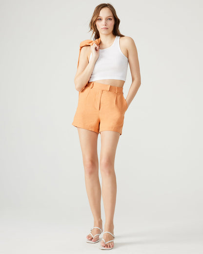 IMELDA Caramel Pleated Trouser Women's Shorts Steve Madden CARAMEL