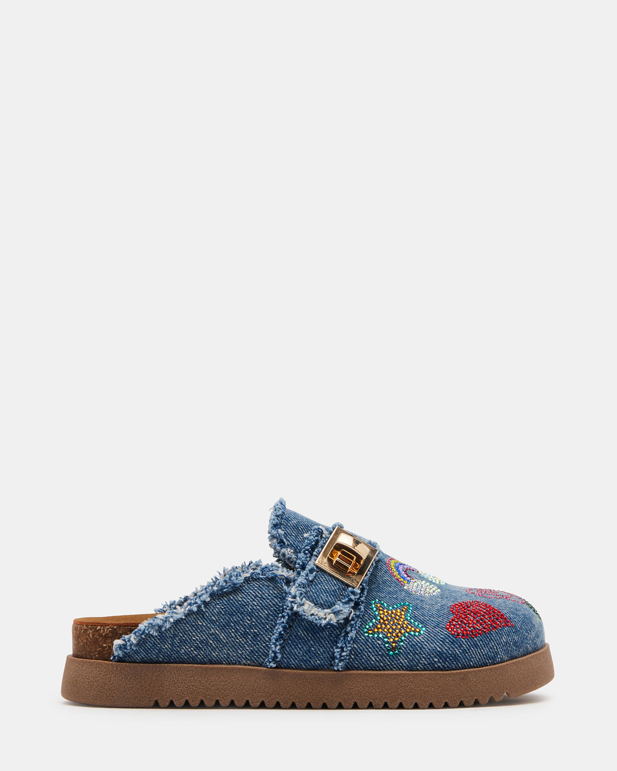 Kids' MONEYY Denim Multi Girls' Slip-On Clogs Steve Madden DENIM MULTI