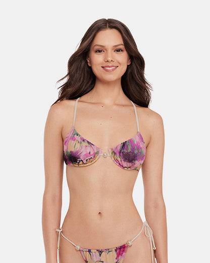 SUPER BLOOM MULTI BIKINI TOP Underwire Pearl Women's Bikini Top Steve Madden BLOOM