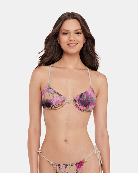 SUPER BLOOM MULTI BIKINI TOP Underwire Pearl Women's Bikini Top Steve Madden BLOOM