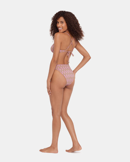 CHEVRON SHINE BIKINI BOTTOM Purple Women's Bikini Bottoms Steve Madden PURPLE