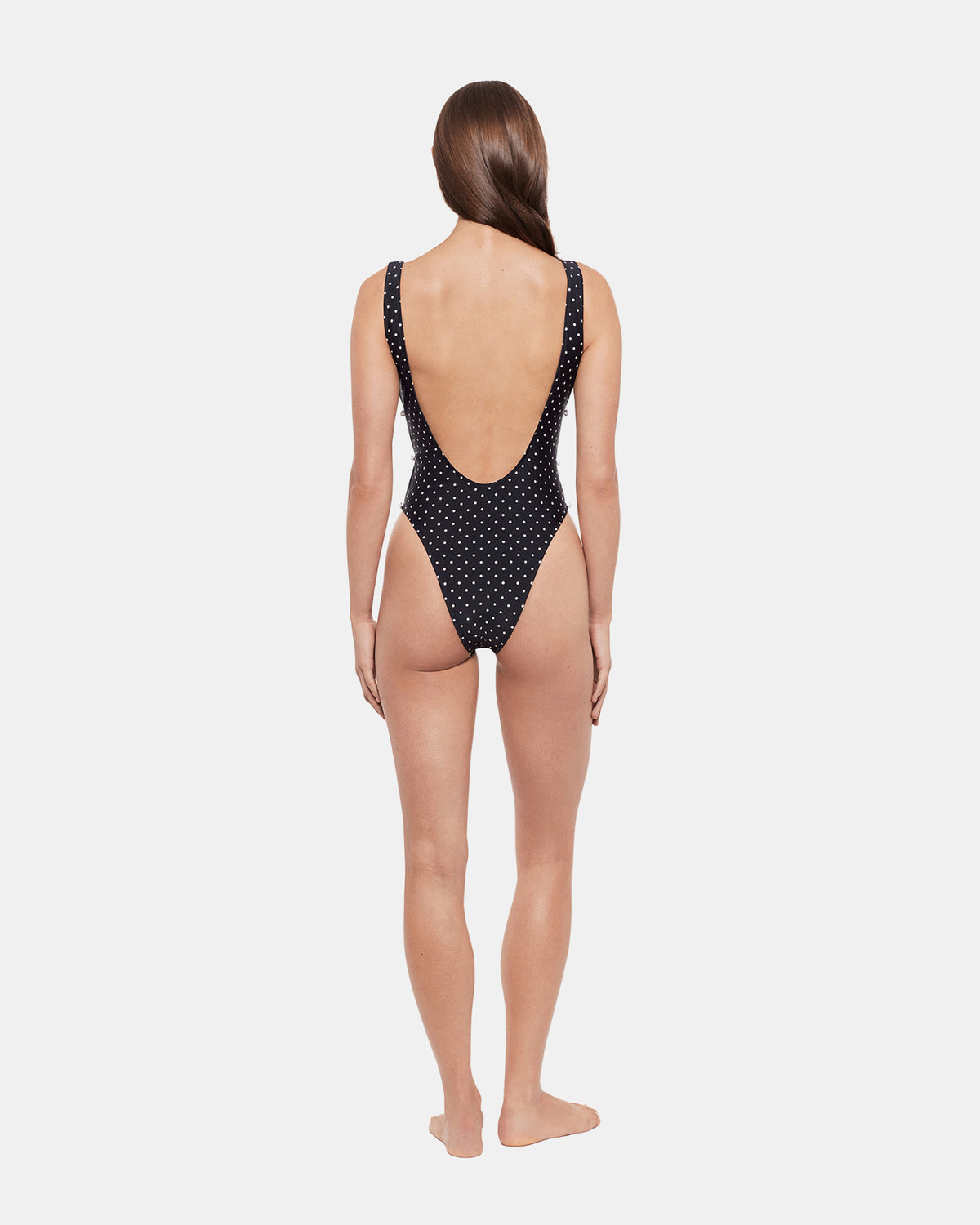 DARLING DOT ONE PIECE SWIMSUIT Black Multi Women's One-Piece Swimsuit Steve Madden BLACK MULTI