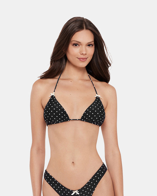 DARLING DOT BIKINI TOP BLACK MULTI Women's Bikini Top Steve Madden BLACK MULTI