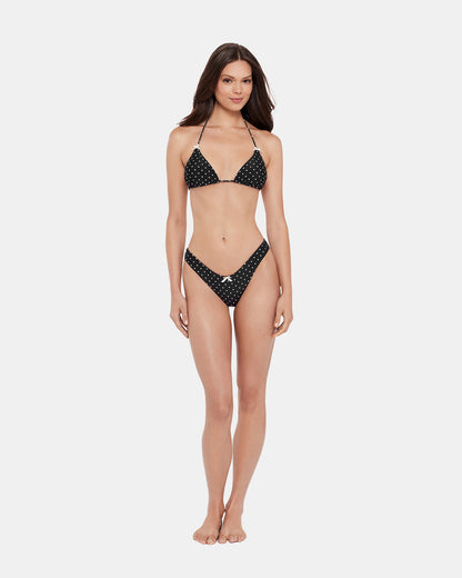 DARLING DOT BIKINI BOTTOM BLACK MULTI Women's Bikini Bottom Steve Madden BLACK MULTI