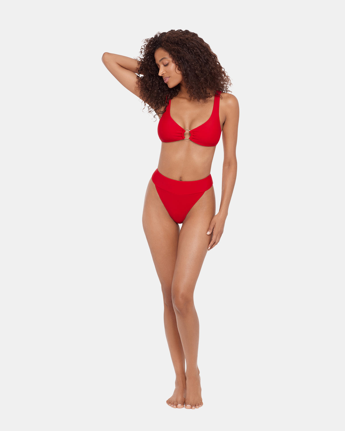 SLEEK 'N CHIC BIKINI TOP CHERRY Women's Bikini Top Steve Madden CHERRY RED