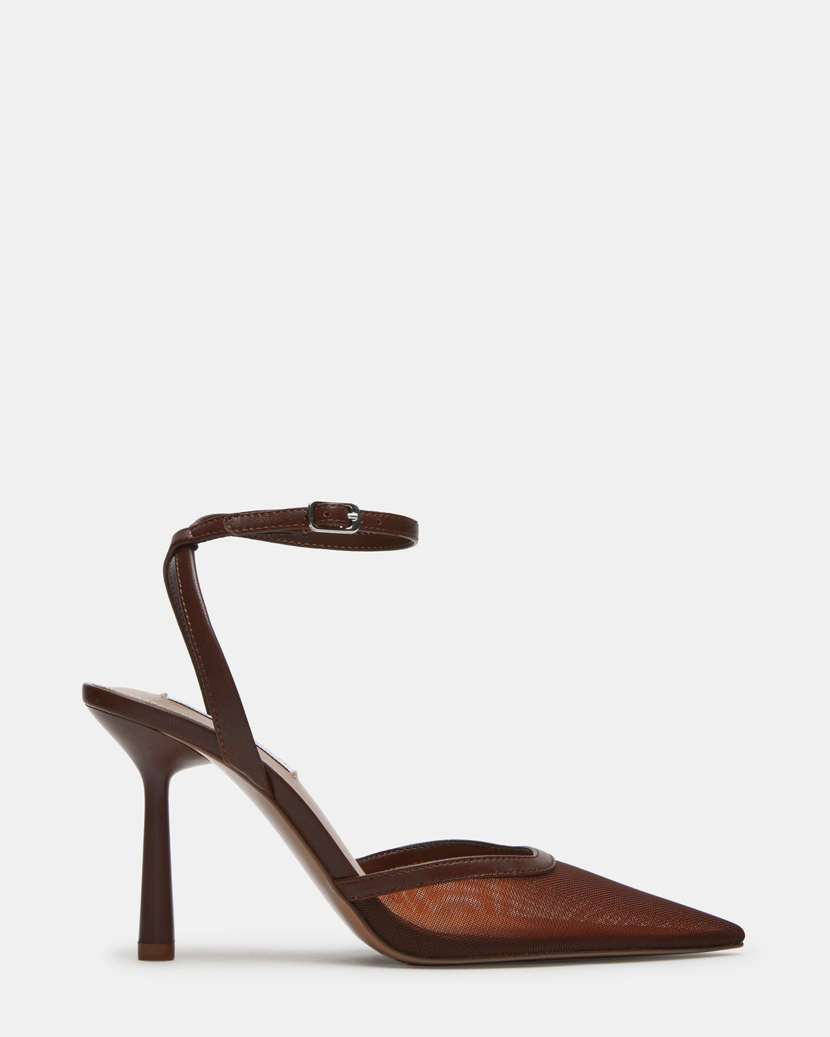 ALLIANCE Mesh Brown Pointed-Toe Pump Women's Heel Steve Madden BROWN