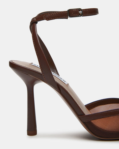 ALLIANCE Mesh Brown Pointed-Toe Pump Women's Heel Steve Madden BROWN