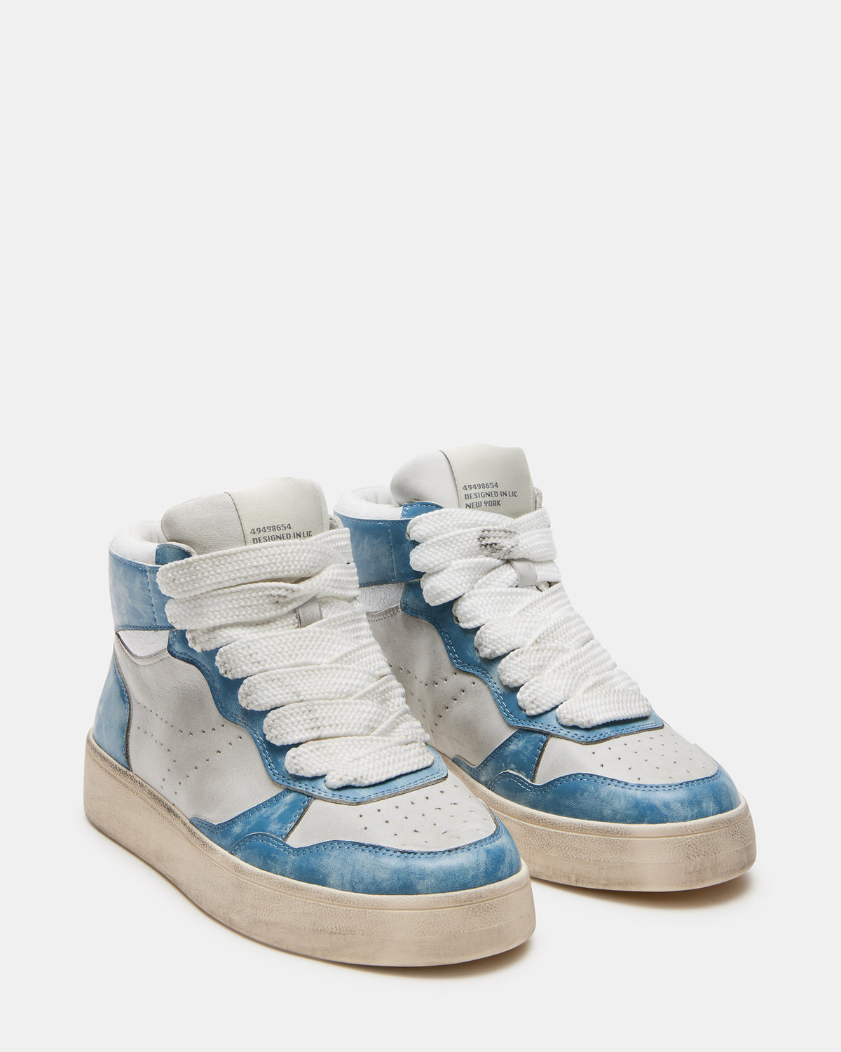 ENDLESS Blue Multi High-Top Lace-Up Sneaker | Women's Sneakers Steve Madden BLUE MULTI