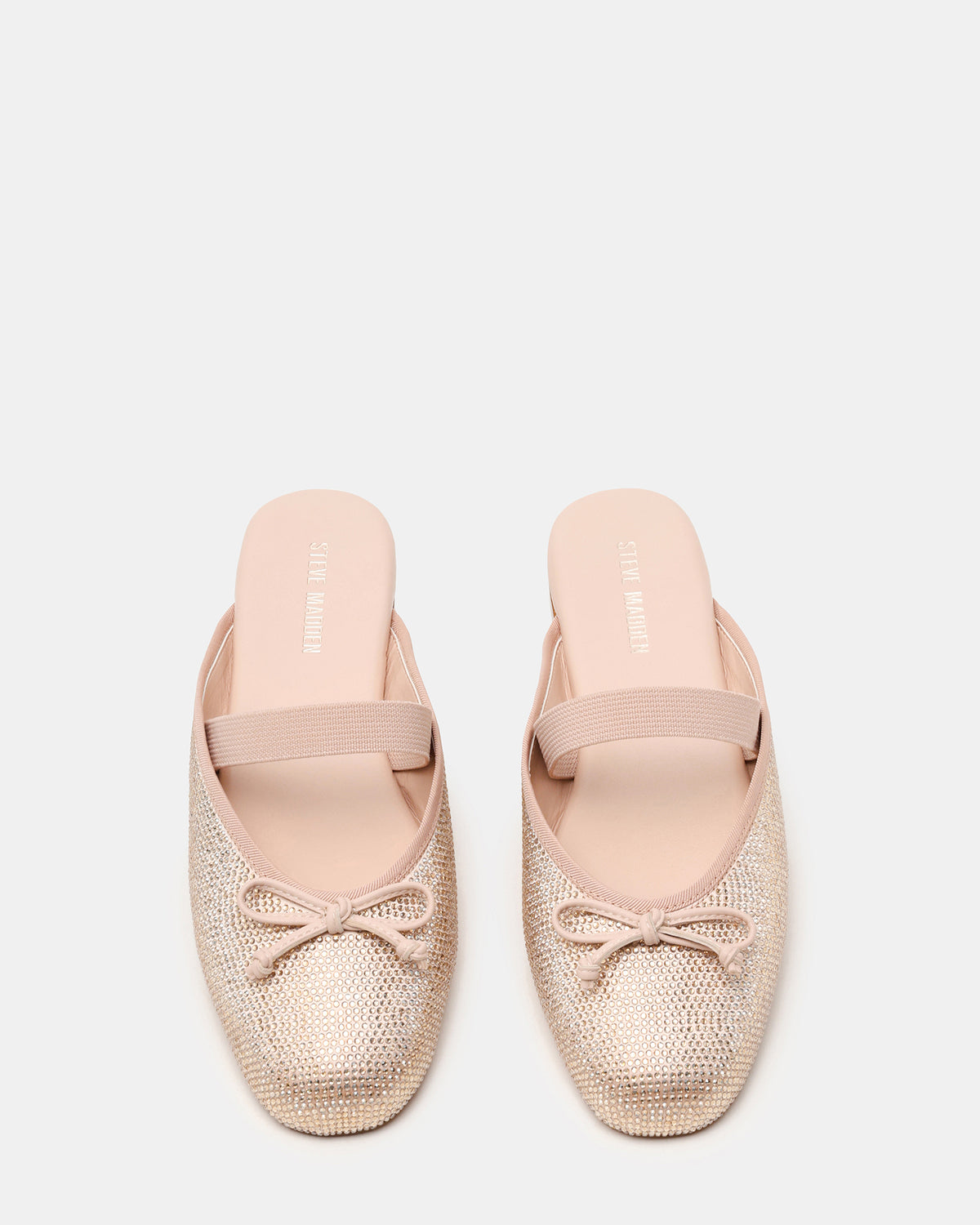 CUTESY Rhinestone Slip-On Ballet Mule Women's Flat Steve Madden RHINESTONE