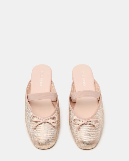 CUTESY Rhinestone Slip-On Ballet Mule Women's Flat Steve Madden RHINESTONE