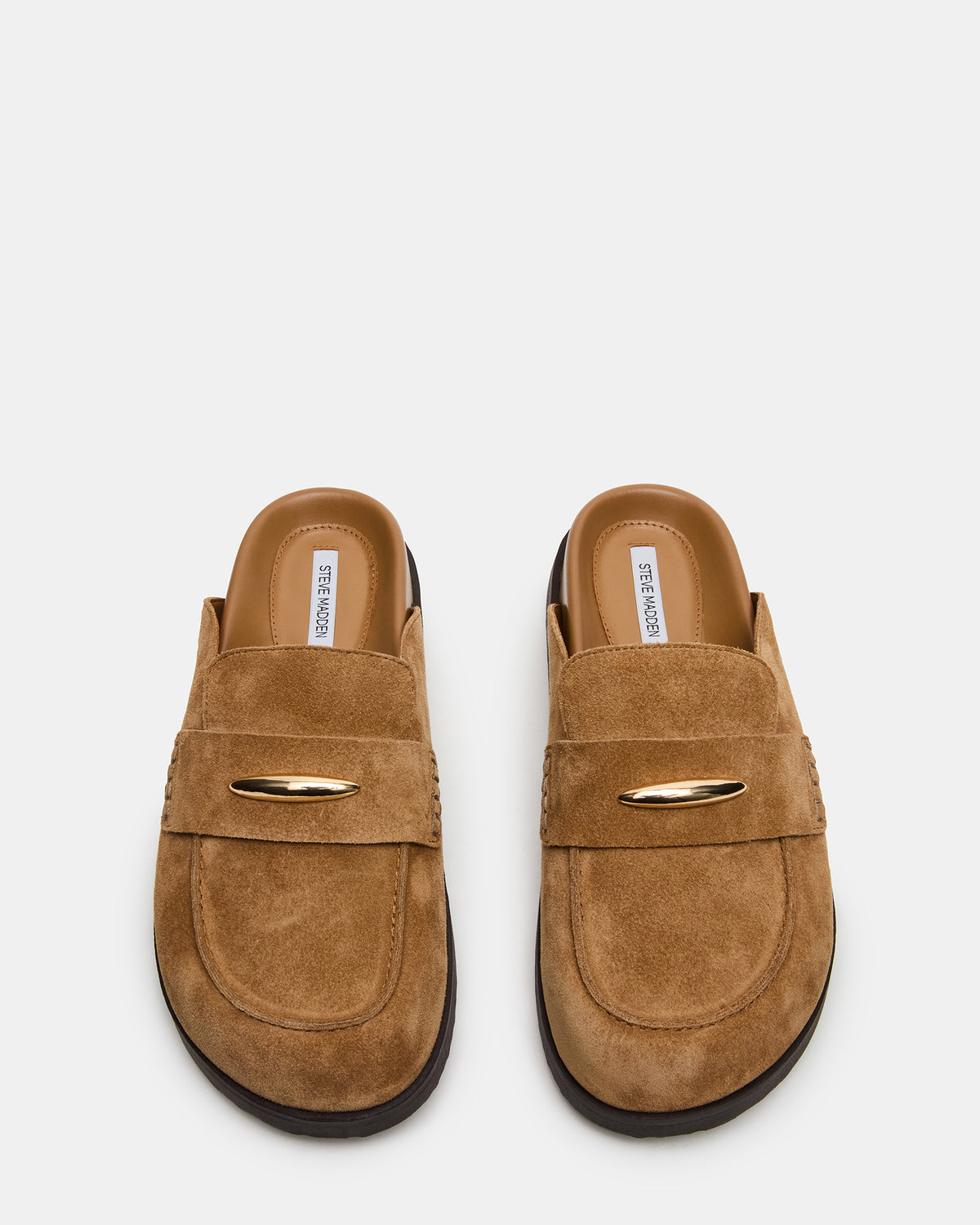 TOBIN Chestnut Suede Slip-On Mule Women's Flat Steve Madden CHESTNUT SUEDE